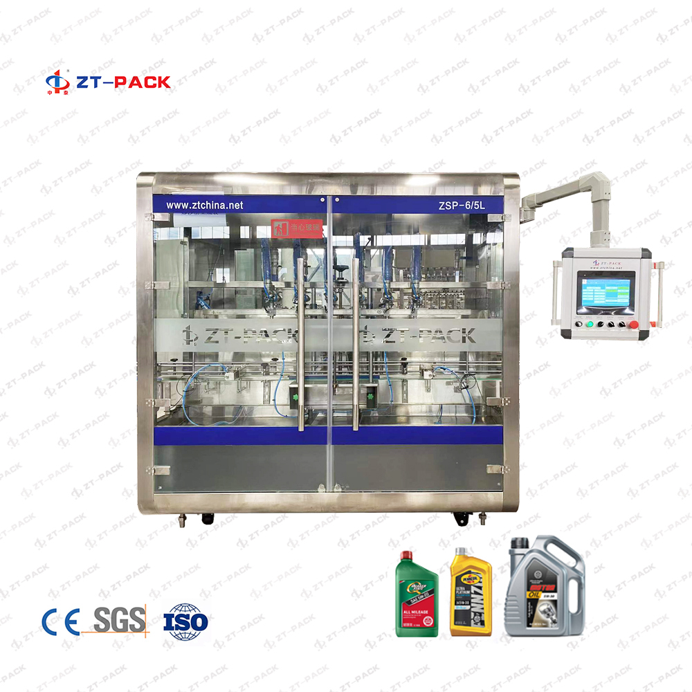 Machine de remplissage d'huile moteur 1L-5L Linea de Embalaje de la Maquina de Llenado de Aceite de Motor Lubricant Huiles d'emballage